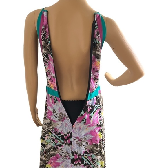 Parker‎ Maxi Aurora Halter Fit and Flare Multicolor Dress Size Small - Picture 7 of 15
